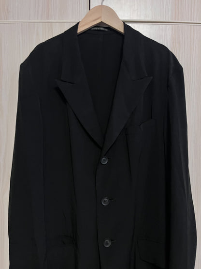 Yohji Yamamoto Pour Homme SS20 "Retirement" Text Coat