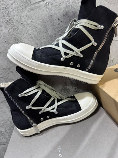 Rick Owens DRKSHDW 24FW "Pentagram" Canvas High-Tops