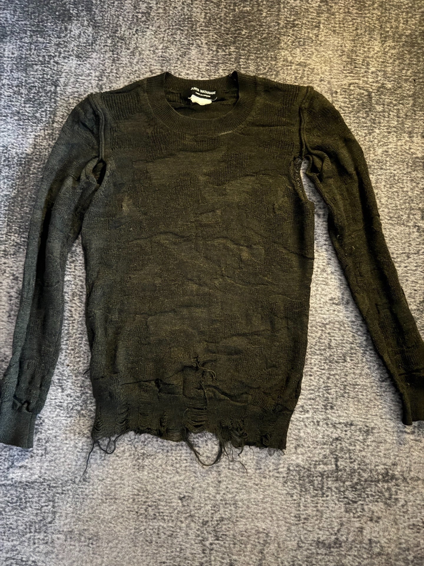 Junya Watanabe Distressed Knit Sweater