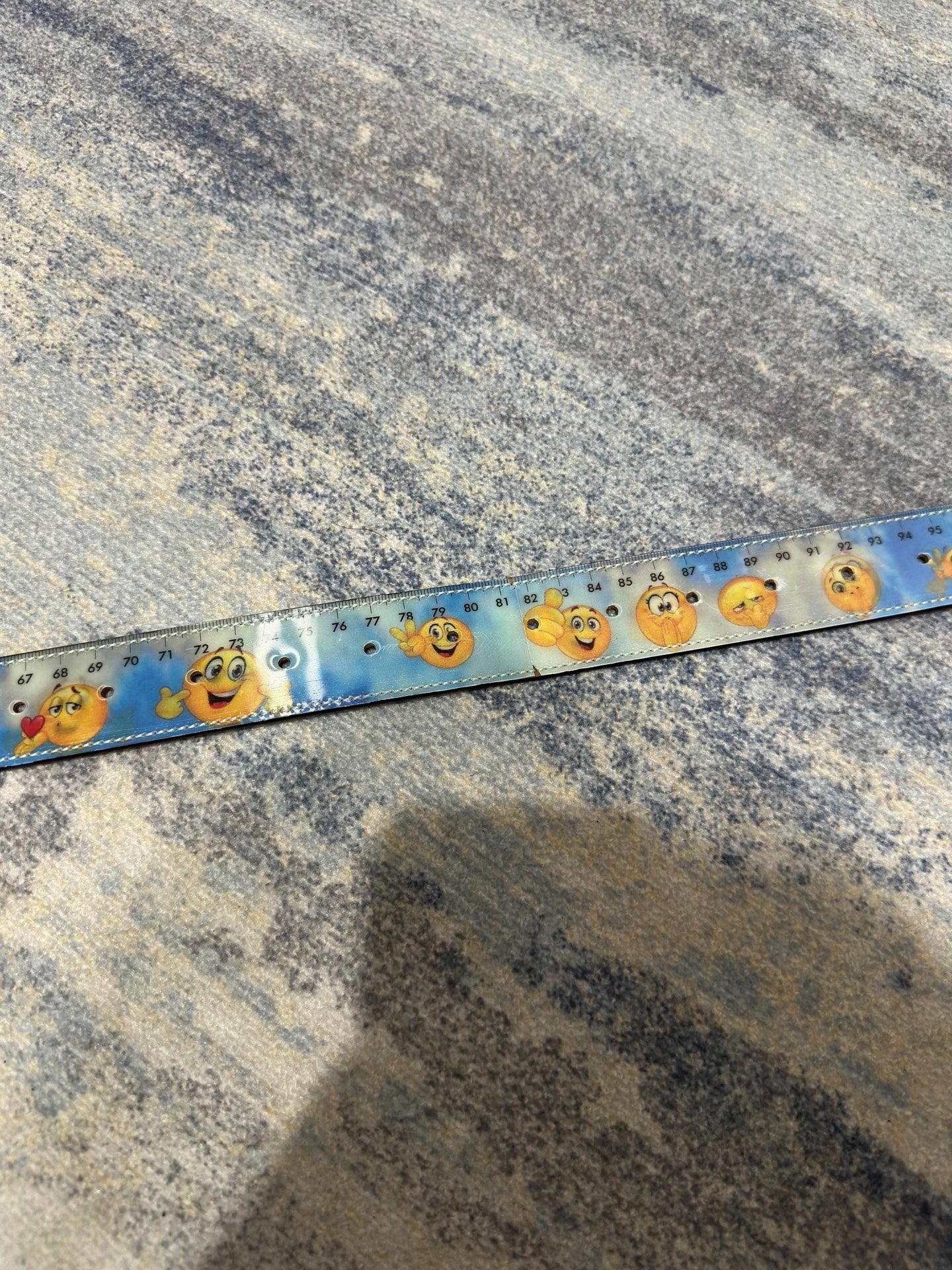 Vetements AW18 Holographic Emoji Ruler Belt