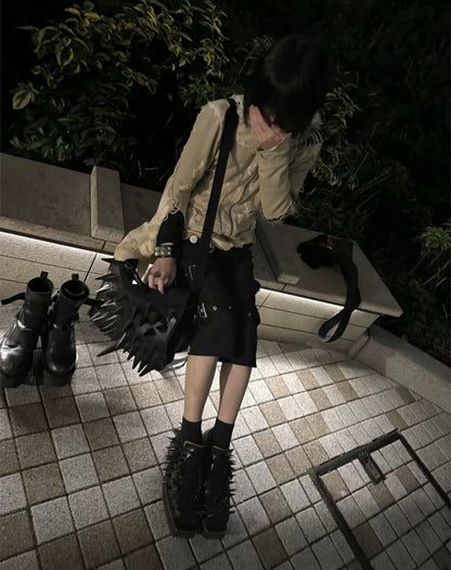 The Old Curiosity Shop "Spiked Hog-Toe" Leather Shoes