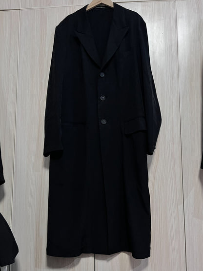 Yohji Yamamoto Pour Homme SS20 "Retirement" Text Coat