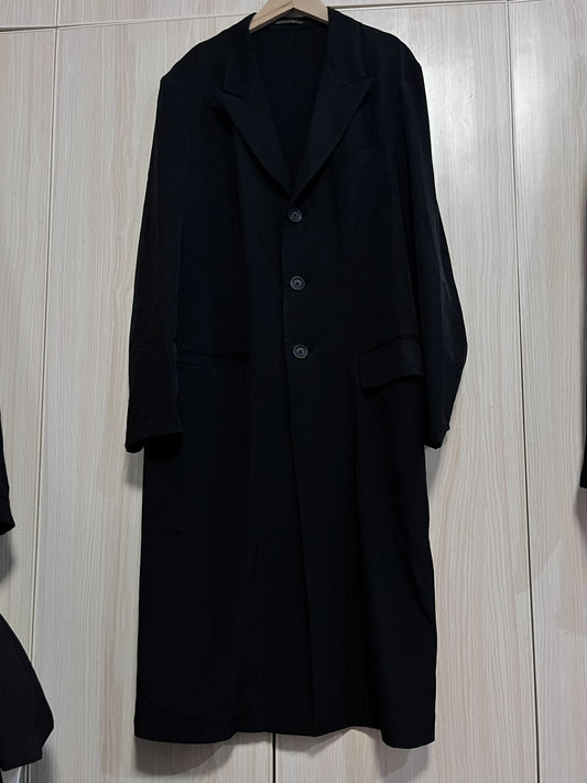 Yohji Yamamoto Pour Homme SS20 "Retirement" Text Coat
