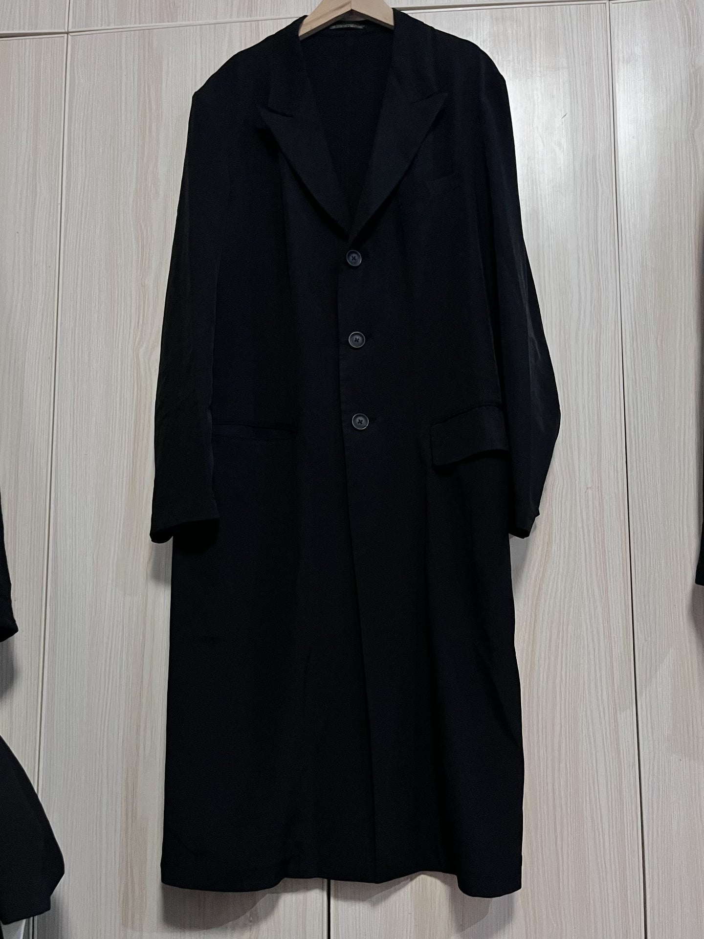Yohji Yamamoto Pour Homme SS20 "Retirement" Text Coat