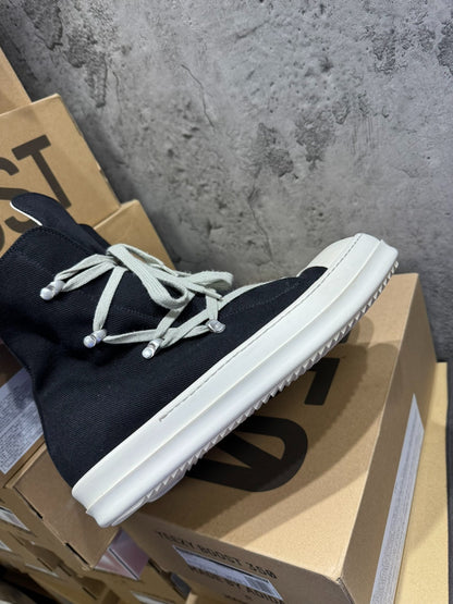 Rick Owens DRKSHDW 24FW "Pentagram" Canvas High-Tops