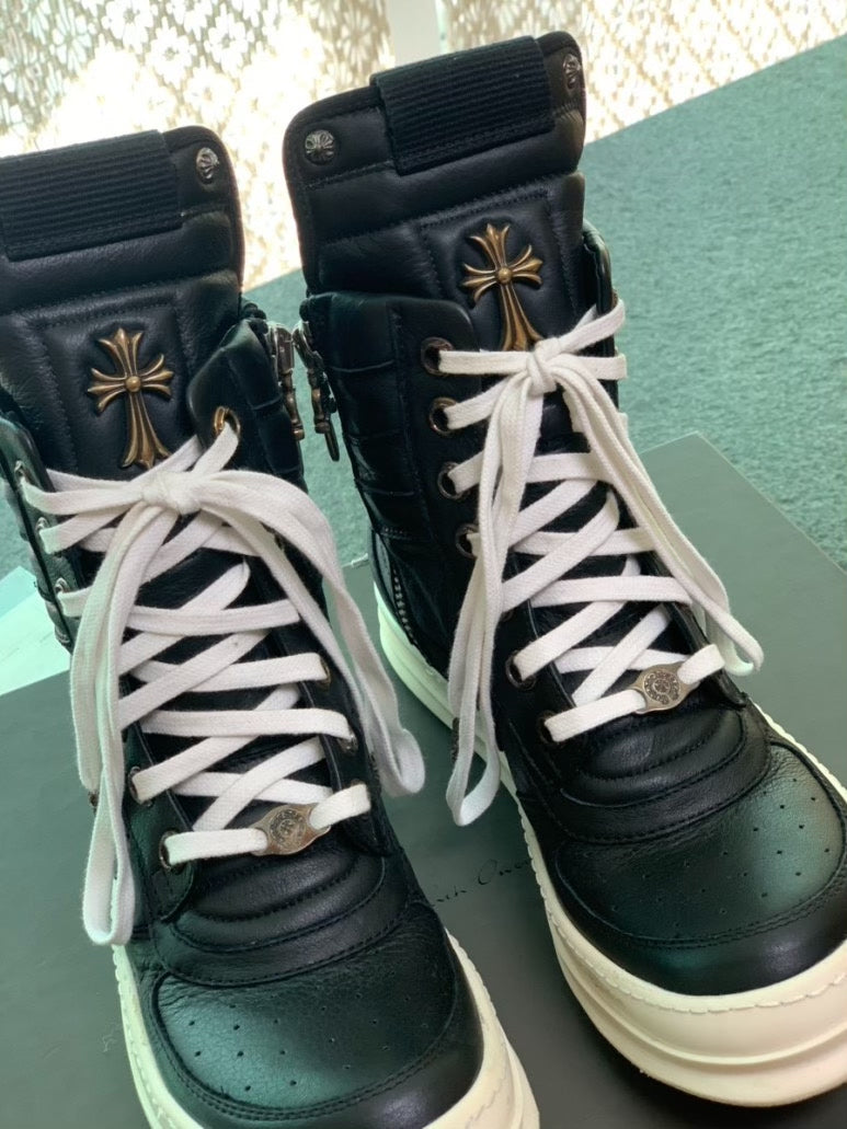 Chrome Hearts x Rick Owens "Dunk" Leather Sneakers (2010)