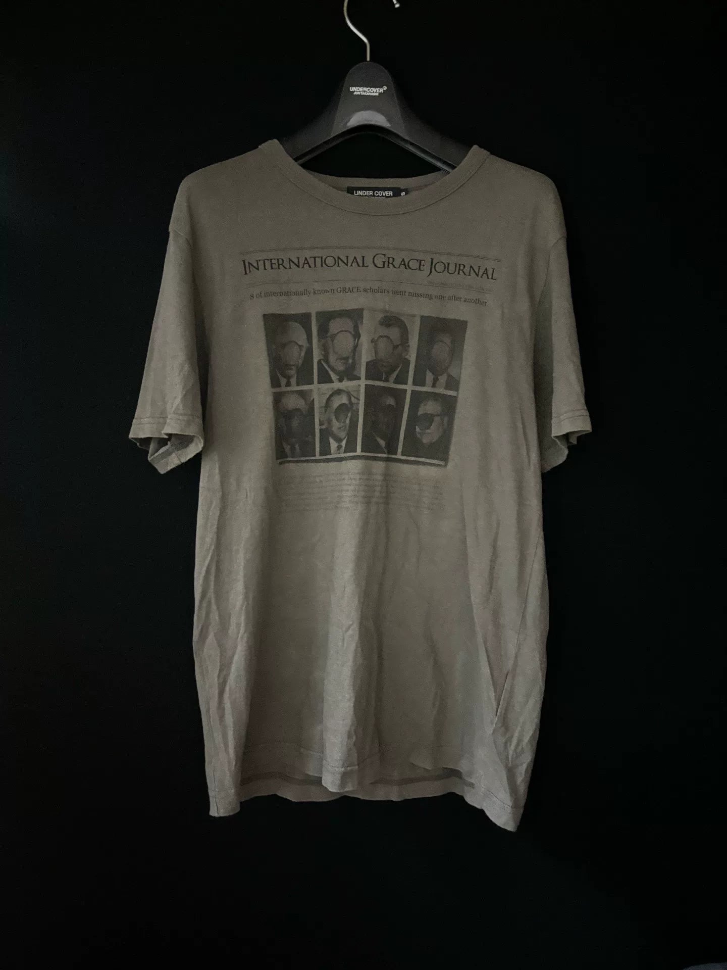 UNDERCOVER SS10 "LESS BUT BETTER" Portrait Graphic Tee