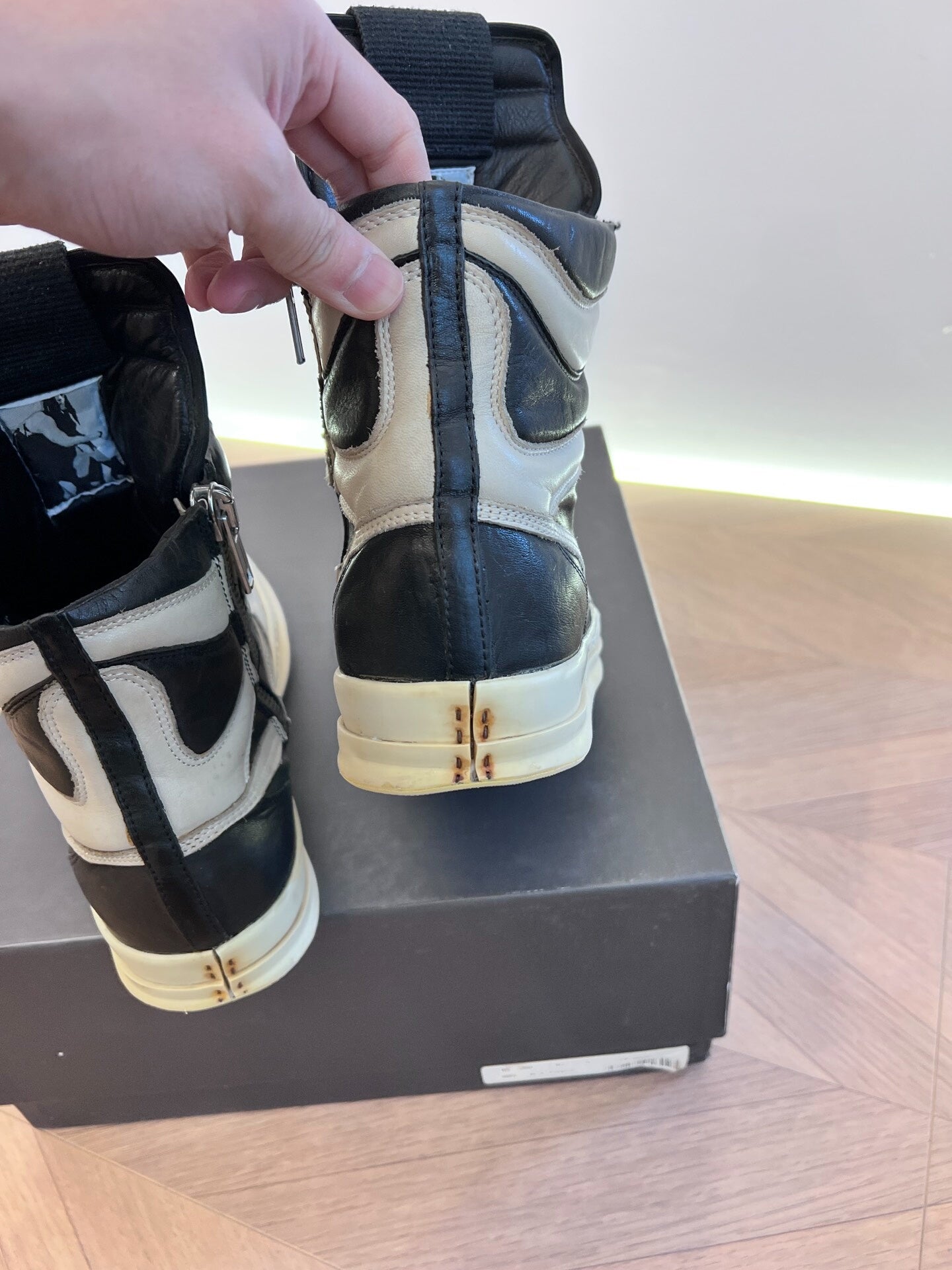 Rick Owens Dunk Leather Sneakers