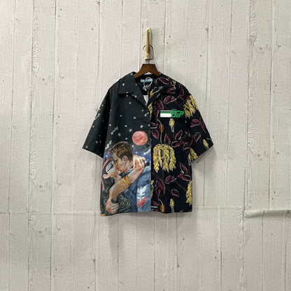 Prada FW16 "Impossible True Love" Split Print Shirt