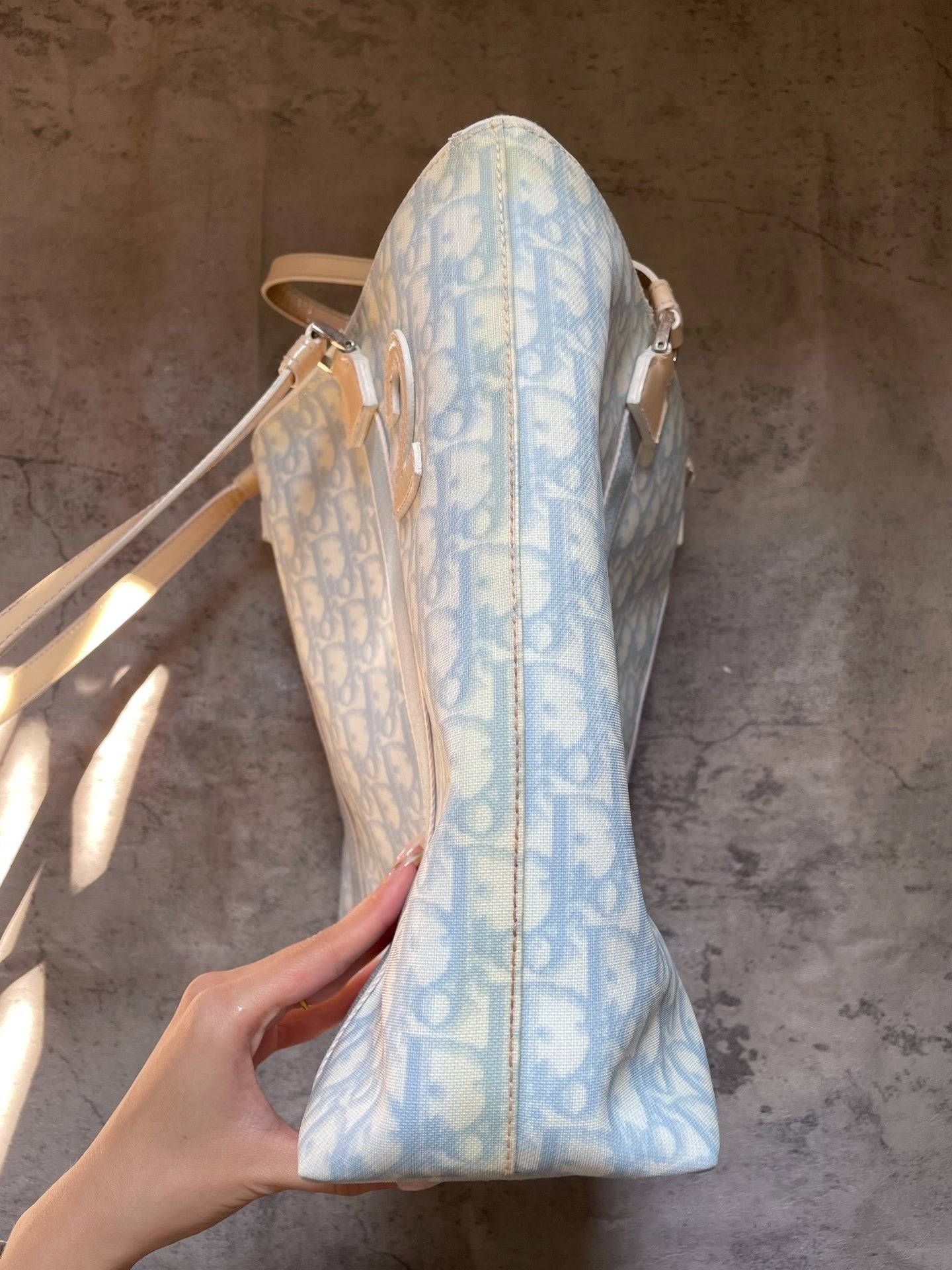 Dior Tote Bag by John Galliano, Light Blue (Vintage)