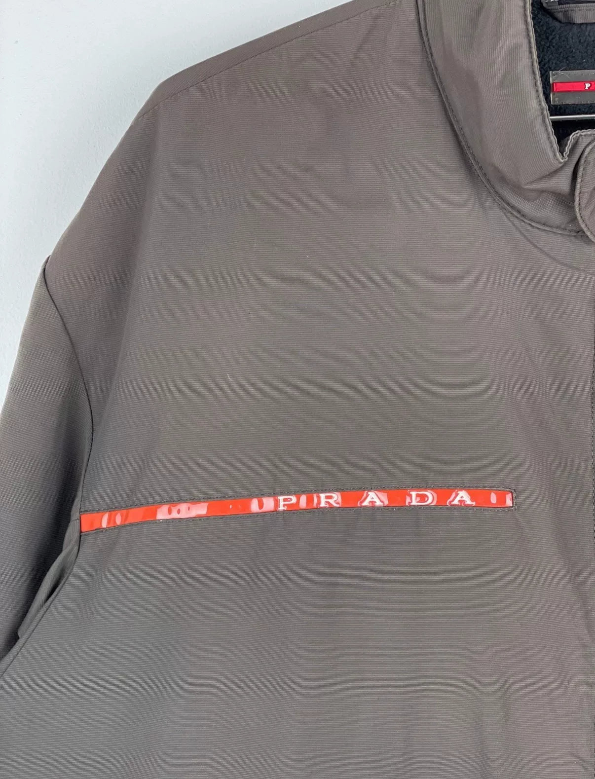Prada Linea Rossa 2000s Brown Shearling-Lined Technical Jacket