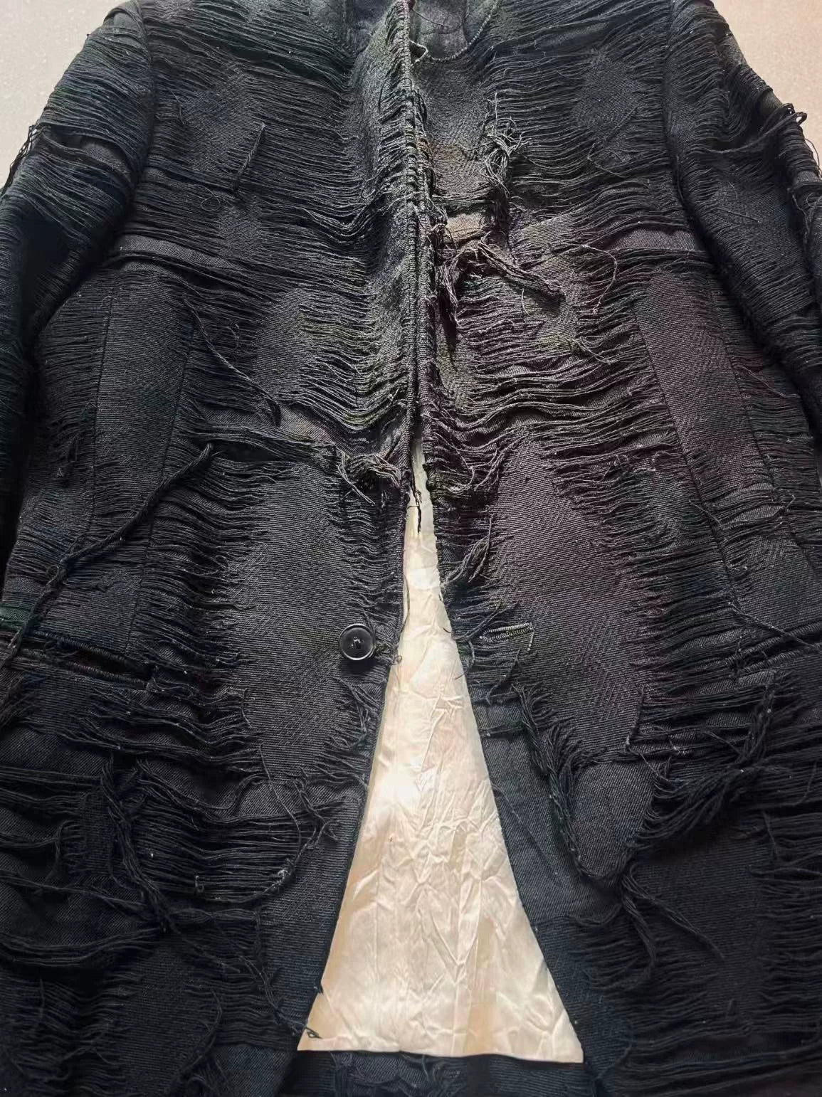 The Viridi-anne Early Archival "Destroyed" Wool Jacket
