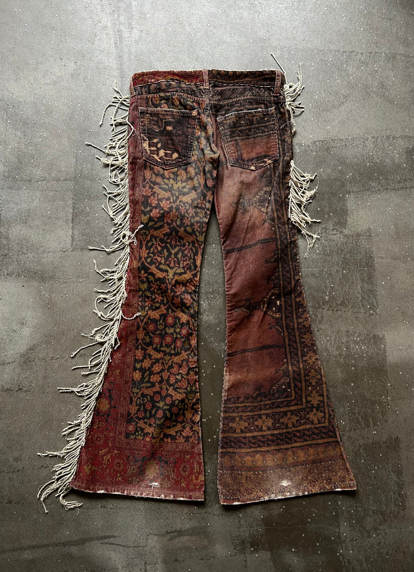 If Six Was Nine "Carpet" Fringe Flared Pants