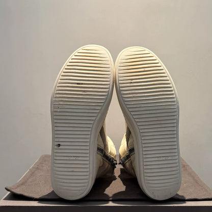 Rick Owens Mainline 2020 "Geobasket" Grey & Suede High-Top Sneakers