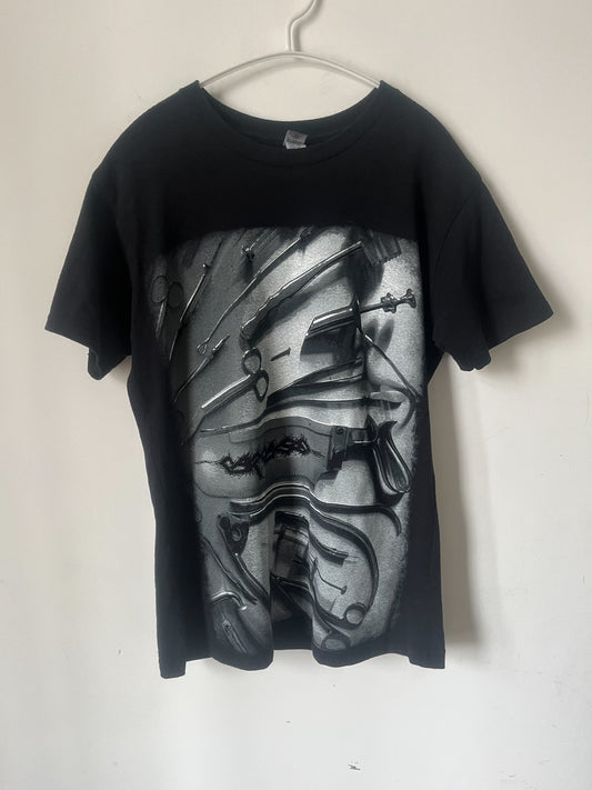 Custom Reworked Carcass "Surgical Steel" Slim-Fit T-Shirt
