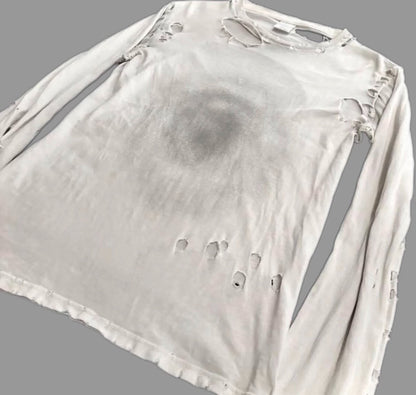 Number (N)ine Distressed Long-Sleeve Tee