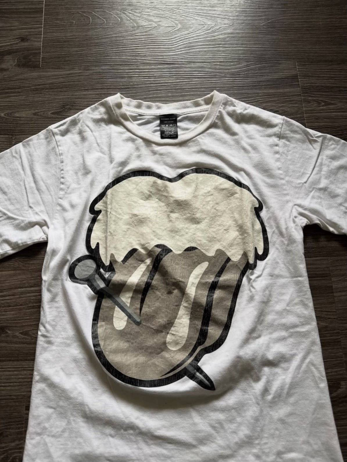 Number (N)ine x God Selection XXX Rolling Stones Logo Tee