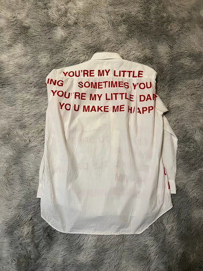 Junya Watanabe Poetry Text Shirt