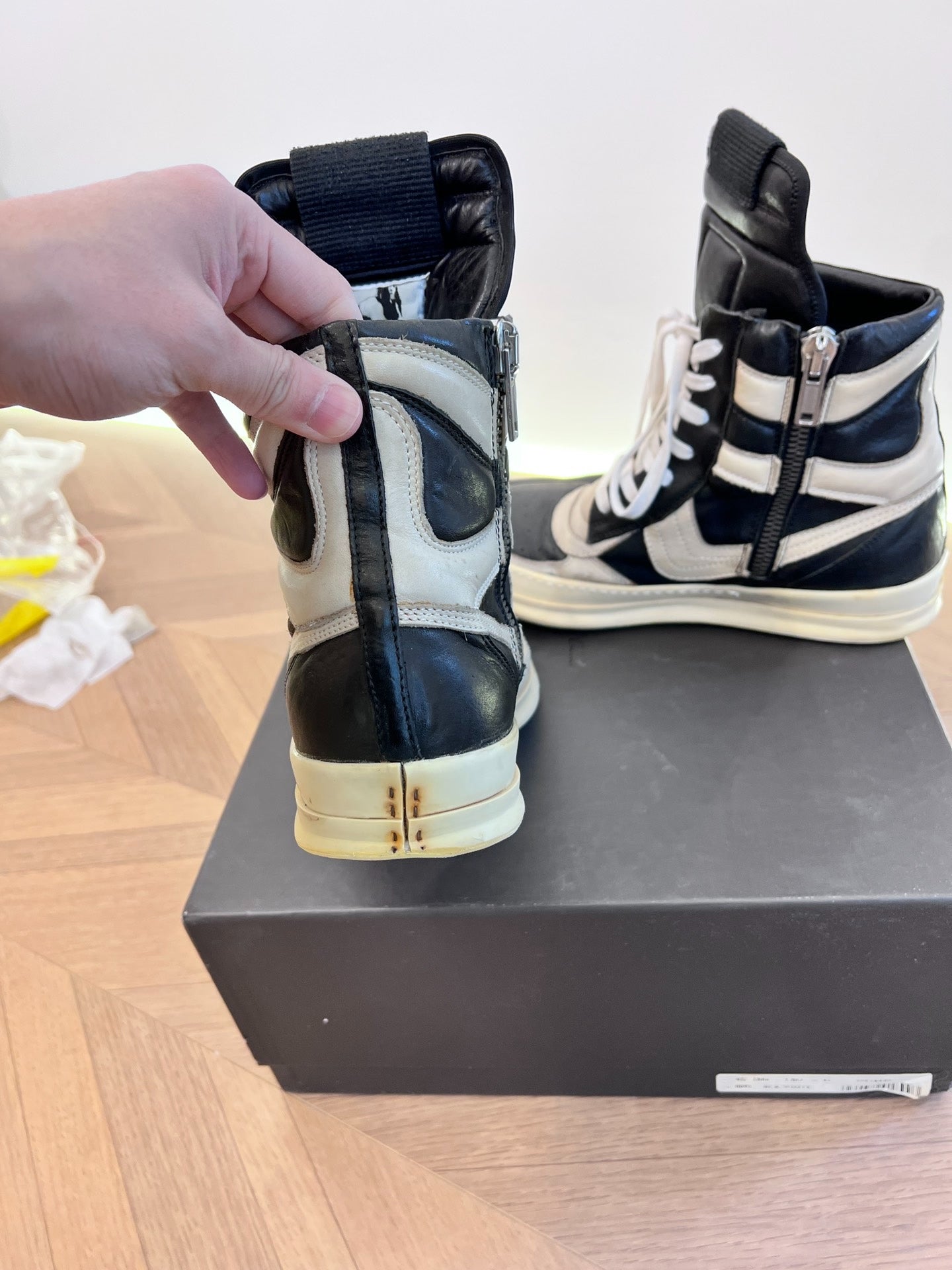 Rick Owens Dunk Leather Sneakers
