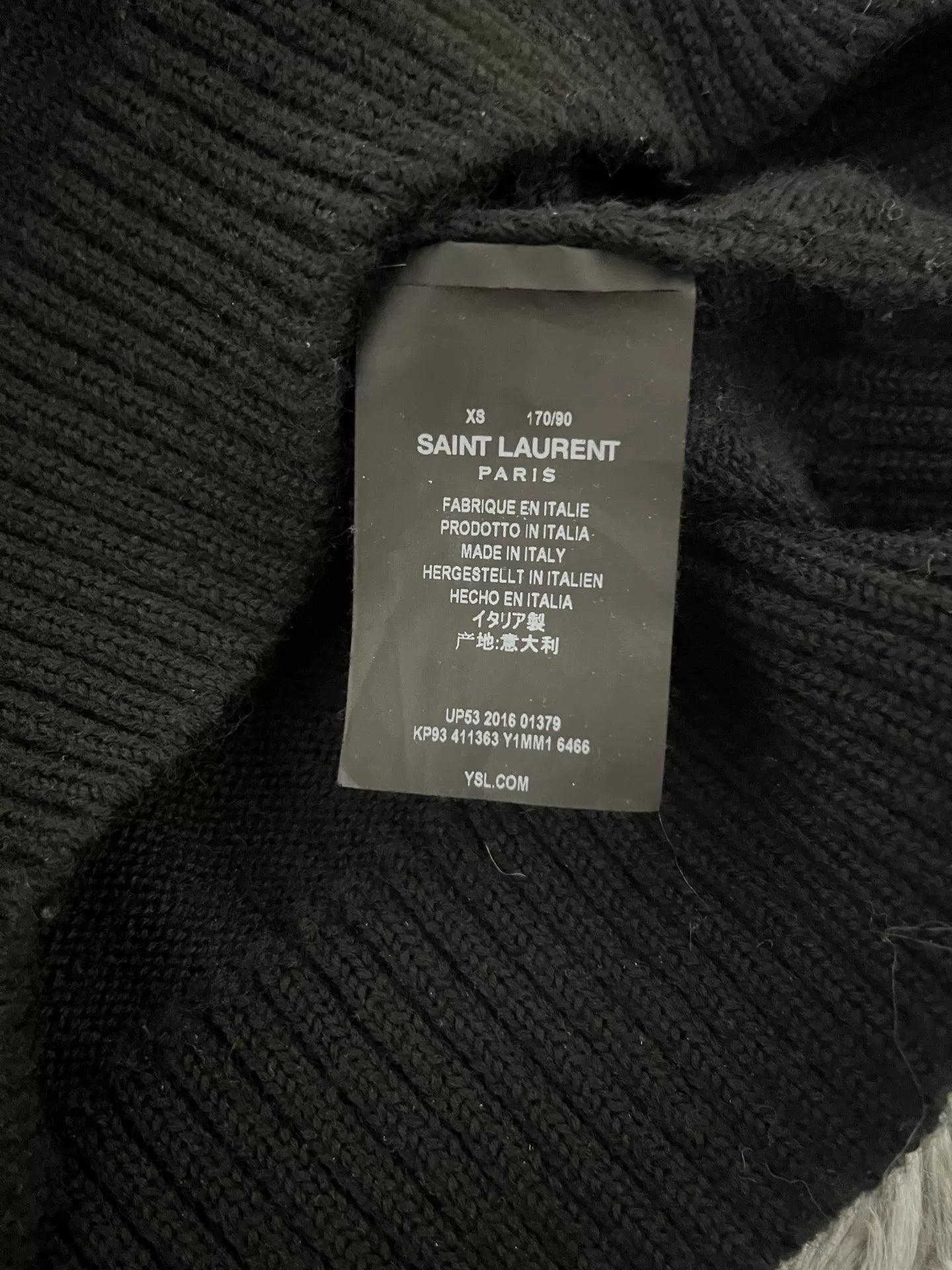 Saint Laurent Paris SS16 T-Rex Jacquard Knit Sweater