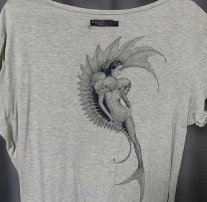 IF SIX WAS NINE "Mermaid Skeleton" Graphic T-Shirt
