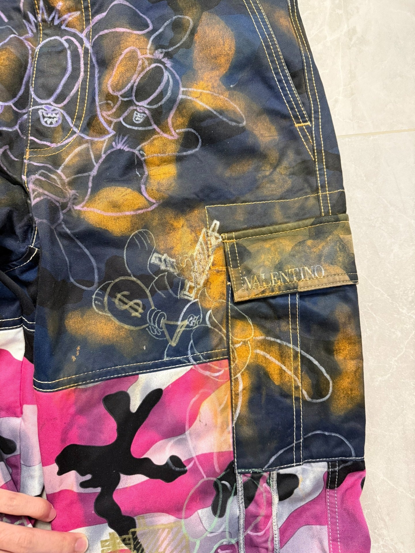 Custom Valentino x Skoloct Remake "1-of-1" Cargo Trousers
