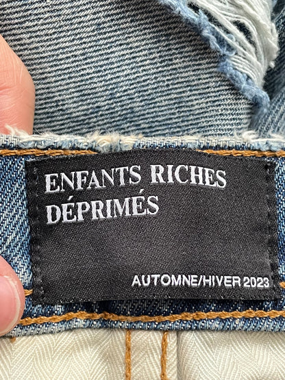 Enfants Riches Déprimés (ERD) 23FW Artisanal Distressed Flare Denim