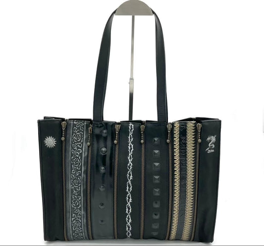 Vintage Jean Paul Gaultier Modular 7-Panel Zipper Tote