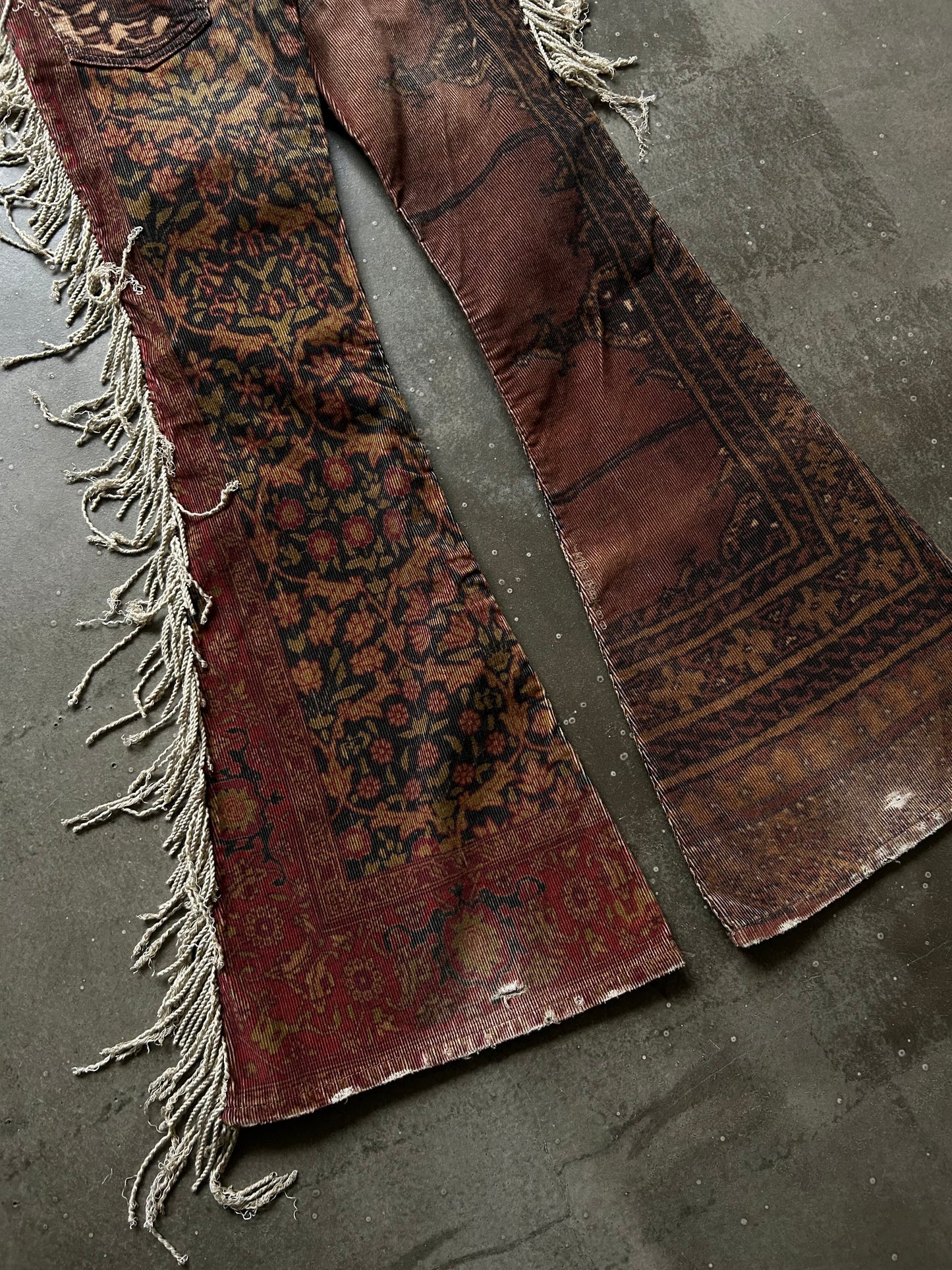 If Six Was Nine "Carpet" Fringe Flared Pants