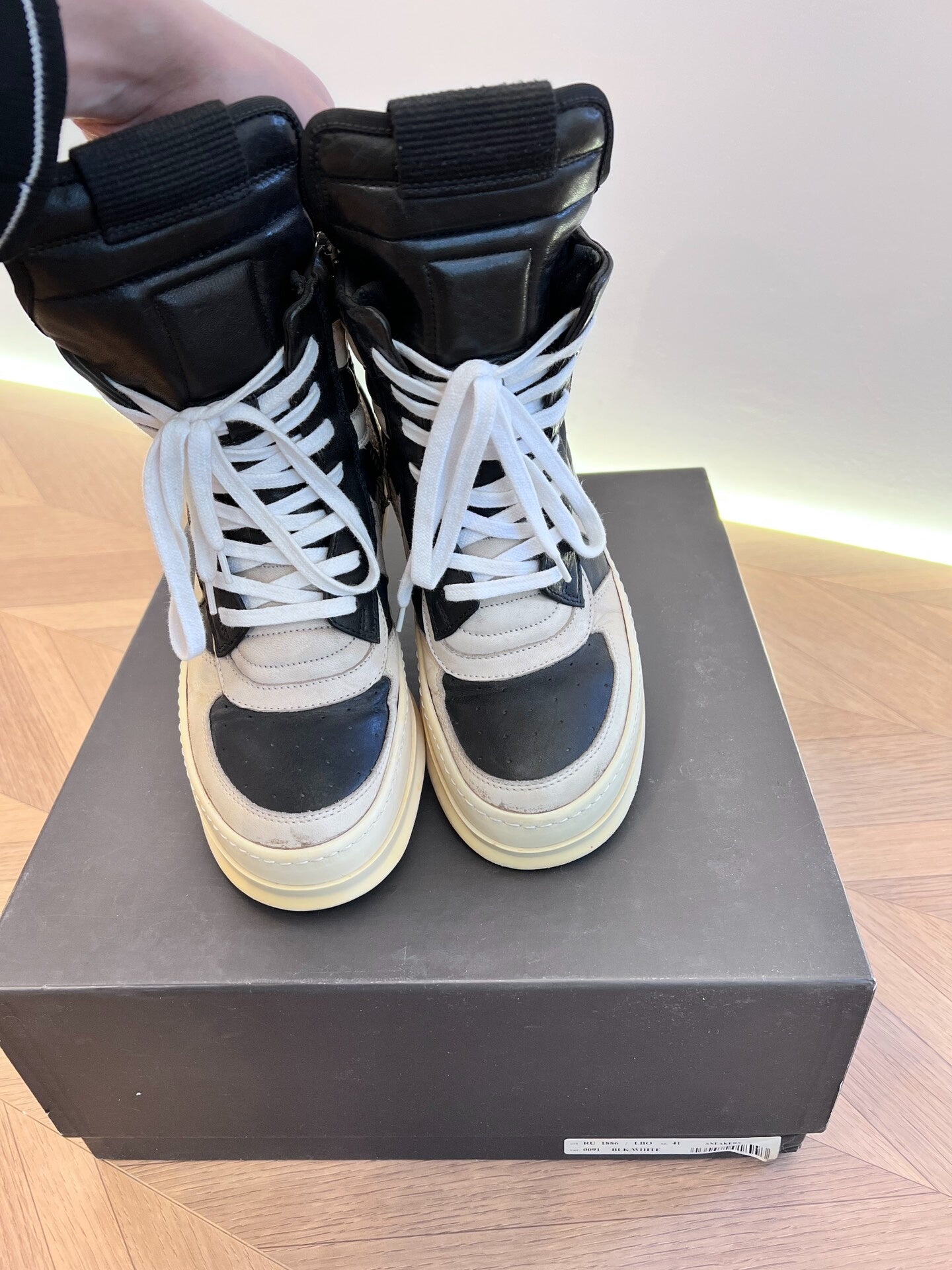 Rick Owens Dunk Leather Sneakers