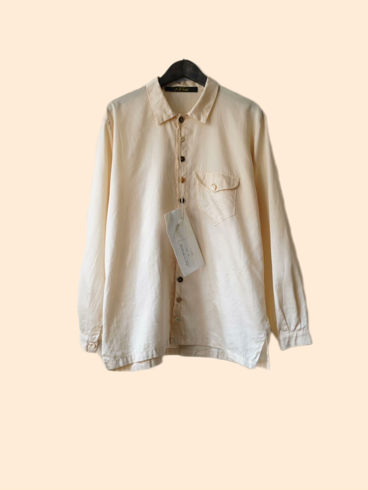 Archivio J.M. Ribot Artisanal Antique Fabric Shirt/Over-Shirt