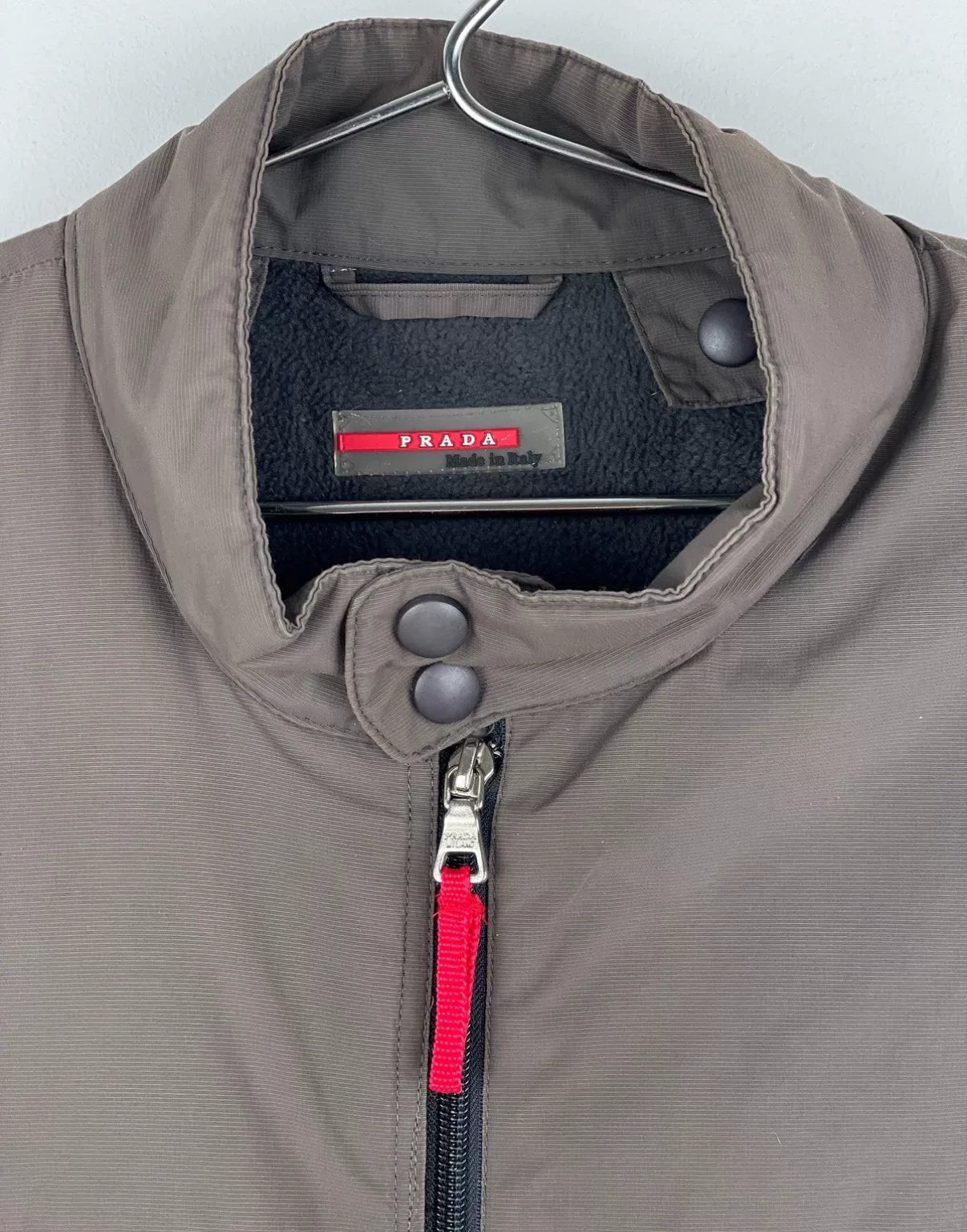 Prada Linea Rossa 2000s Brown Shearling-Lined Technical Jacket