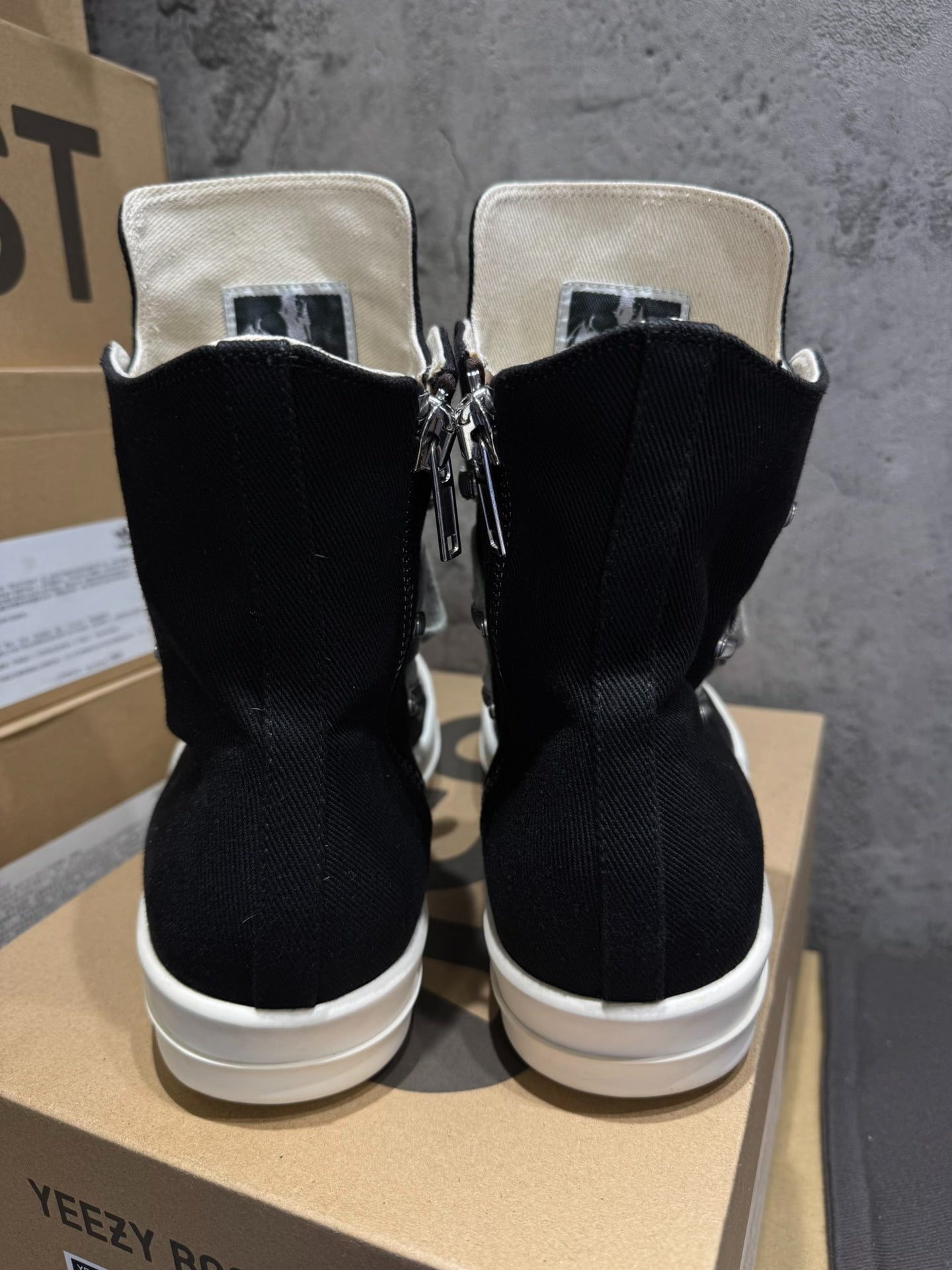 Rick Owens DRKSHDW 24FW "Pentagram" Canvas High-Tops