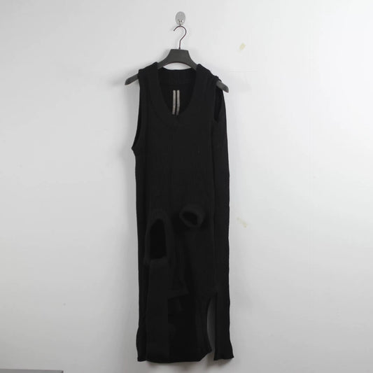 Rick Owens Mainline Wool "Banana" Ribbed Layering Knit