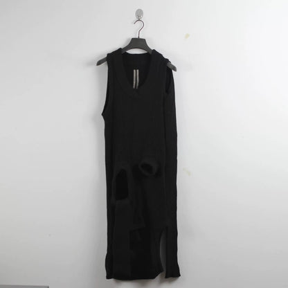 Rick Owens Mainline Wool "Banana" Ribbed Layering Knit