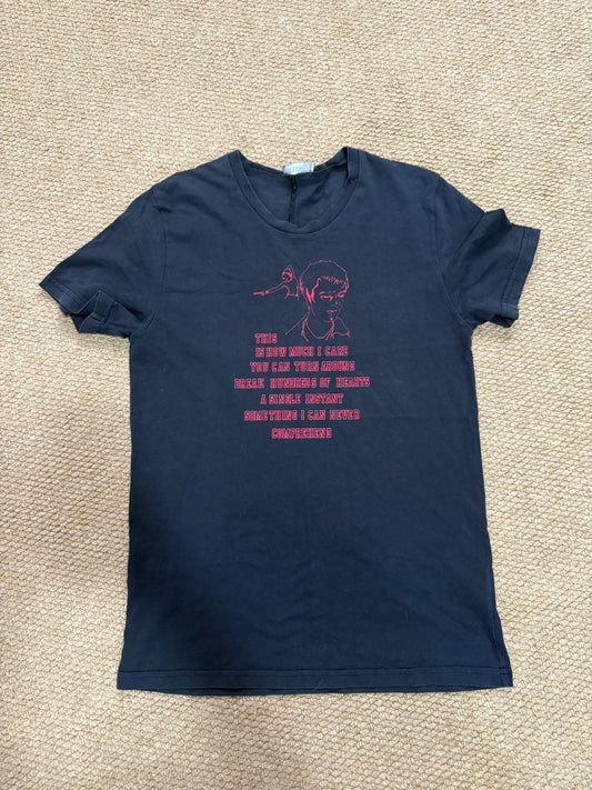 Dior Homme SS05 "This Is How Much I Care" T-Shirt