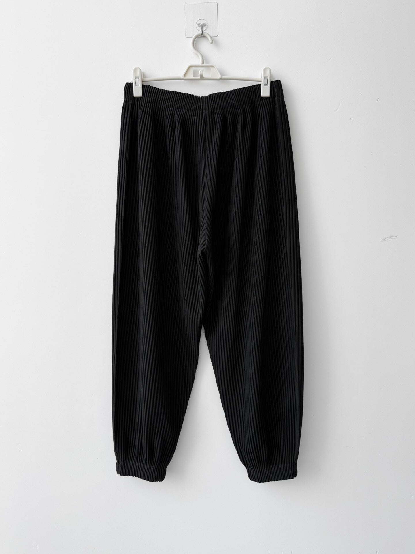 Homme Plissé Issey Miyake Pleated Lantern Trousers  Black