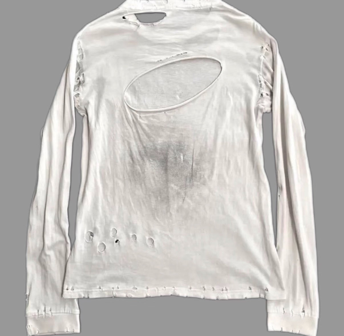 Number (N)ine Distressed Long-Sleeve Tee