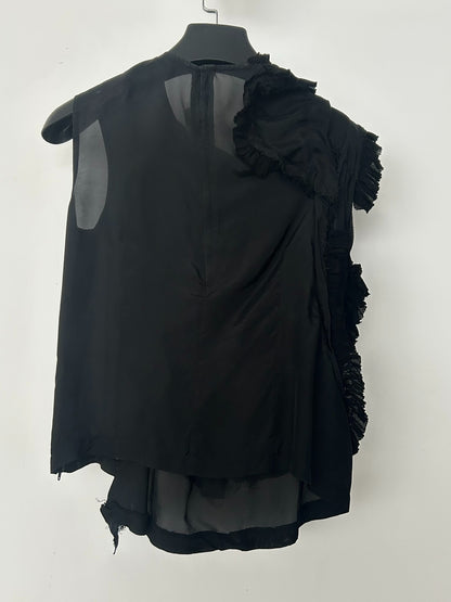 Comme des Garçons Fall/Winter 2014 "Roses and Blood" Silk Ruffled Top