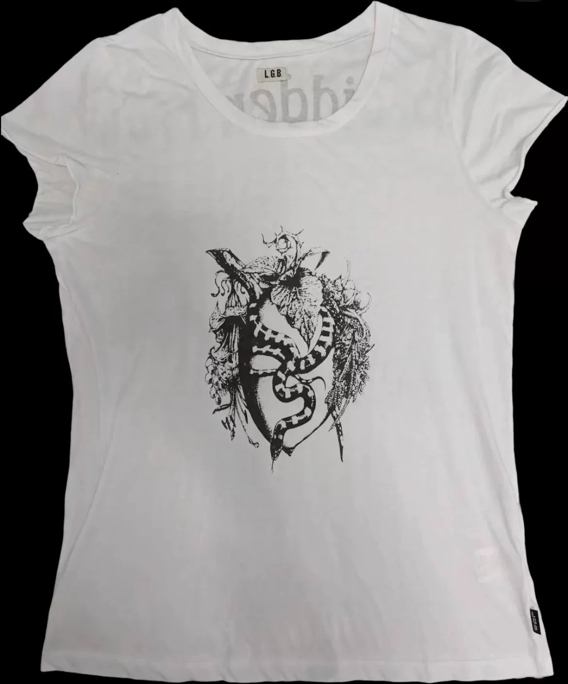 L.G.B. "Forbidden Fruit" Snake Graphic T-Shirt