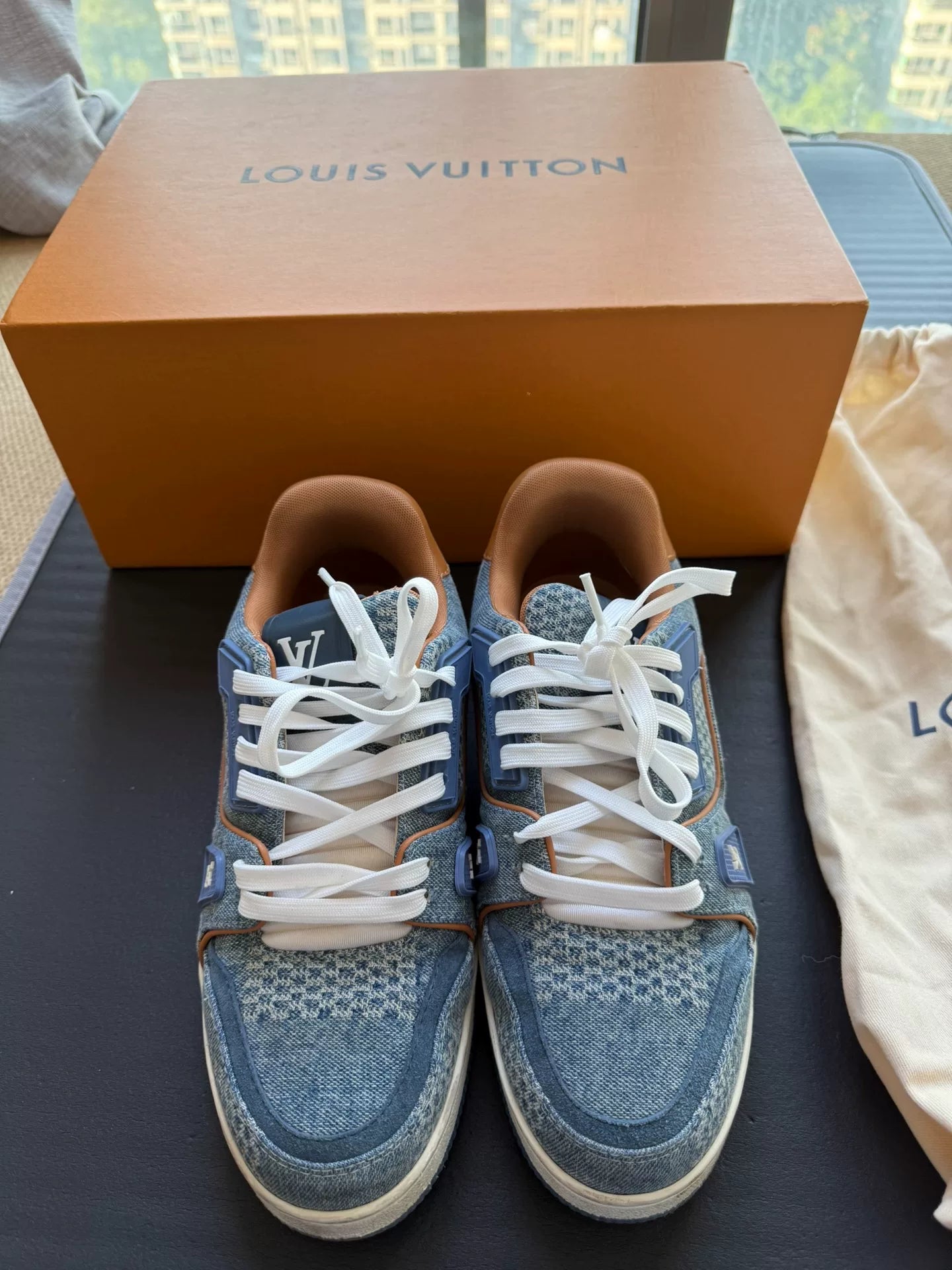 Louis Vuitton Trainer Low 'Monogram Denim' size 39