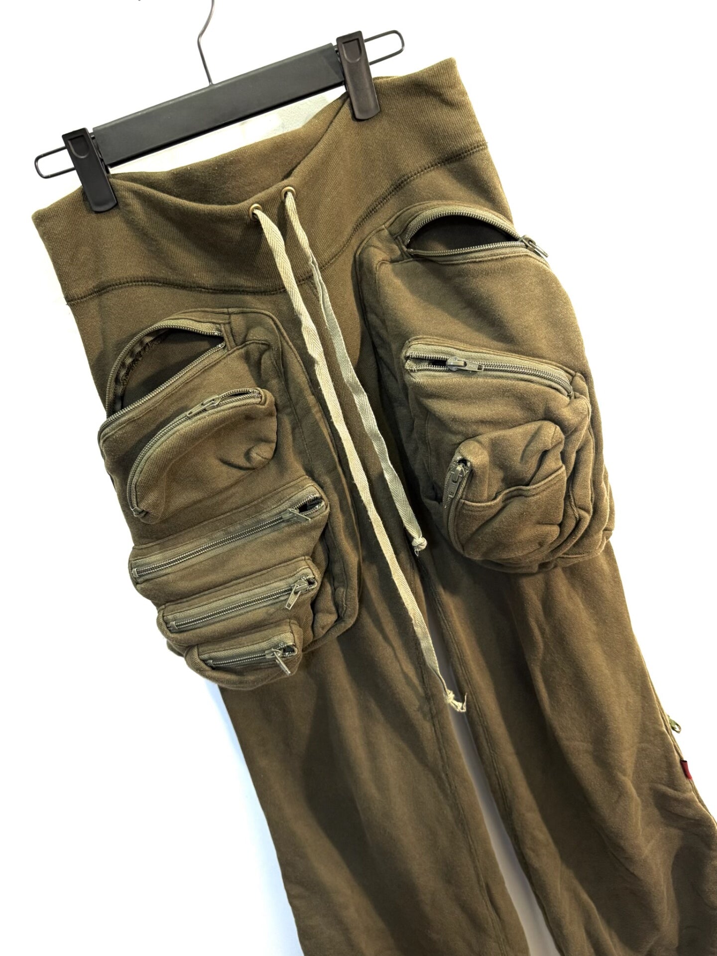 L.G.B. (Le Grand Bleu) Early-Era Multi-Pocket Cargo Parachute Flared Pants