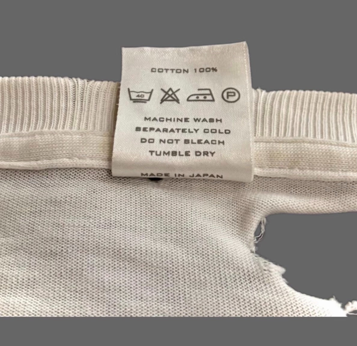 Number (N)ine Distressed Long-Sleeve Tee