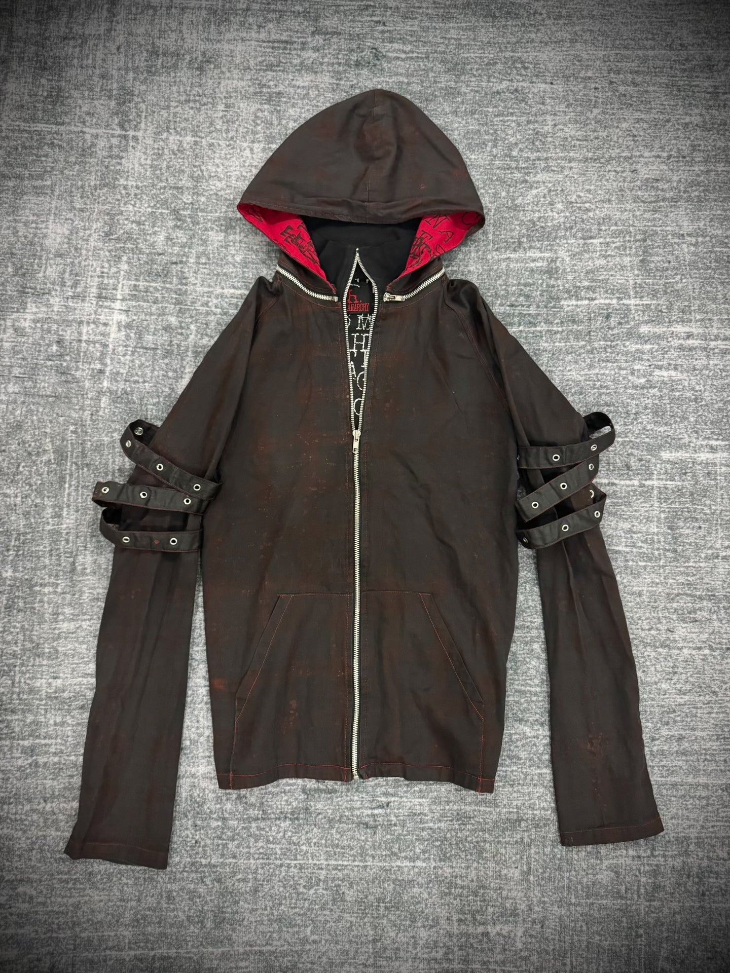 H.naoto h.ANARCHY Distressed Bondage Harness Jacket