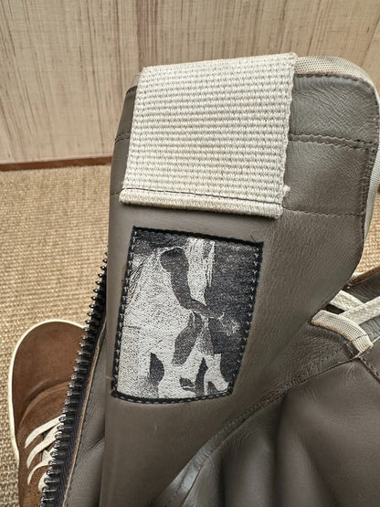 Rick Owens Mainline "Cargobasket" High-Top Sneakers (Brown)