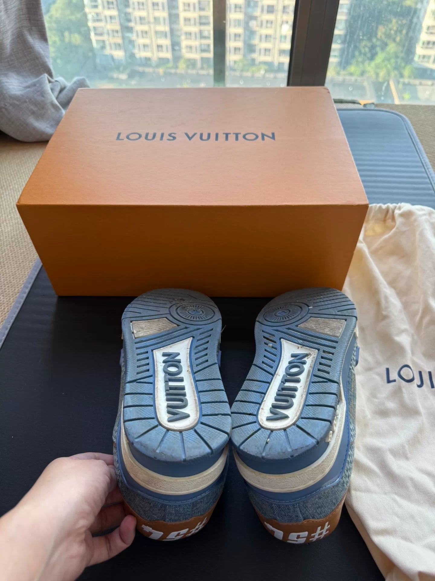 Louis Vuitton Trainer Low 'Monogram Denim' size 39