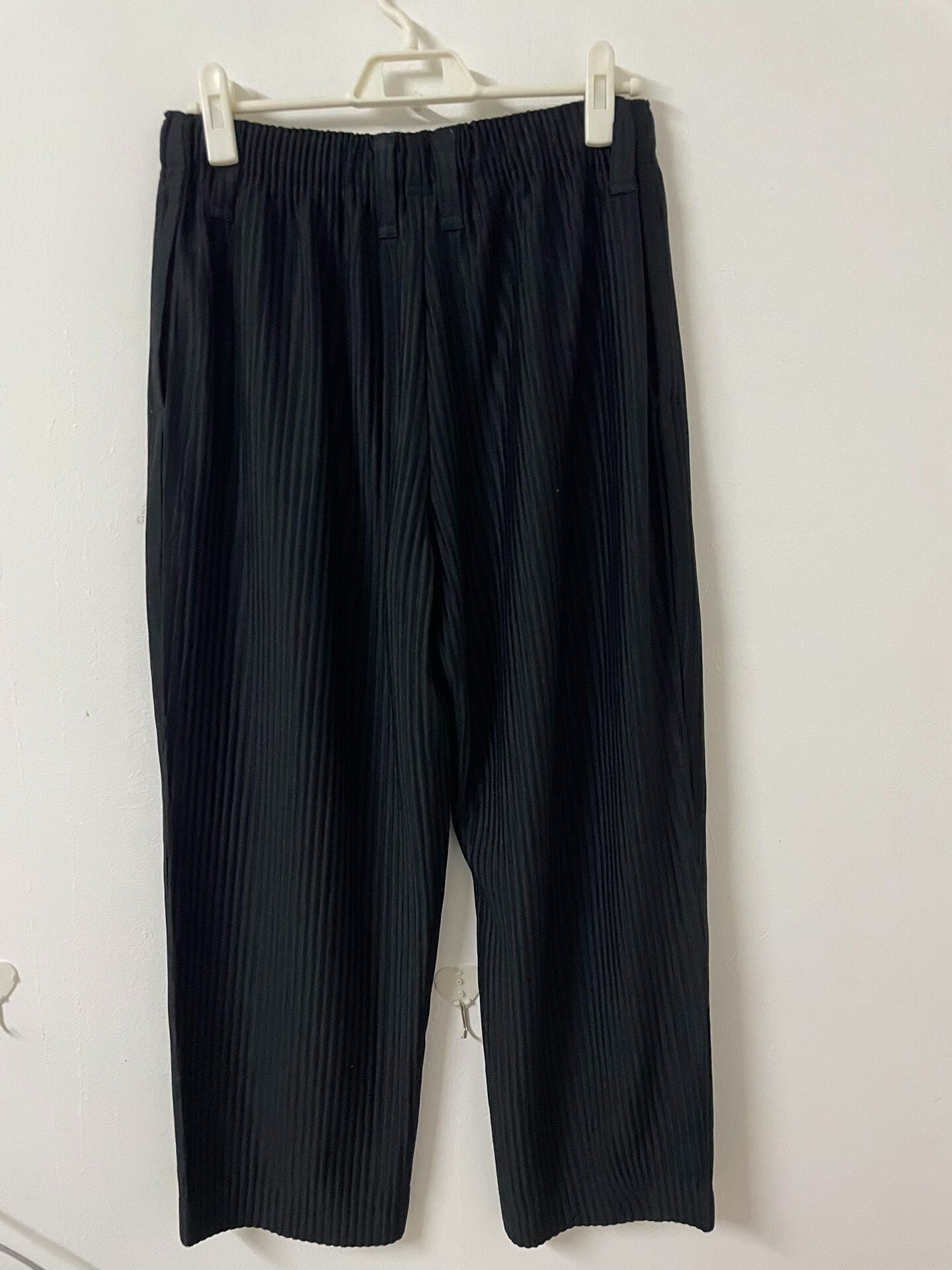 Homme Plissé Issey Miyake Pleated Trousers  Black