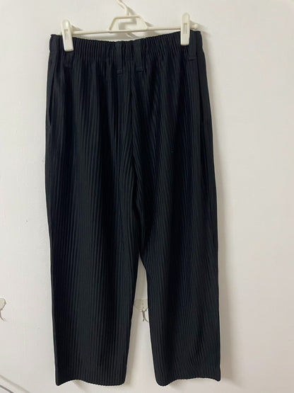 Homme Plissé Issey Miyake Pleated Trousers  Black