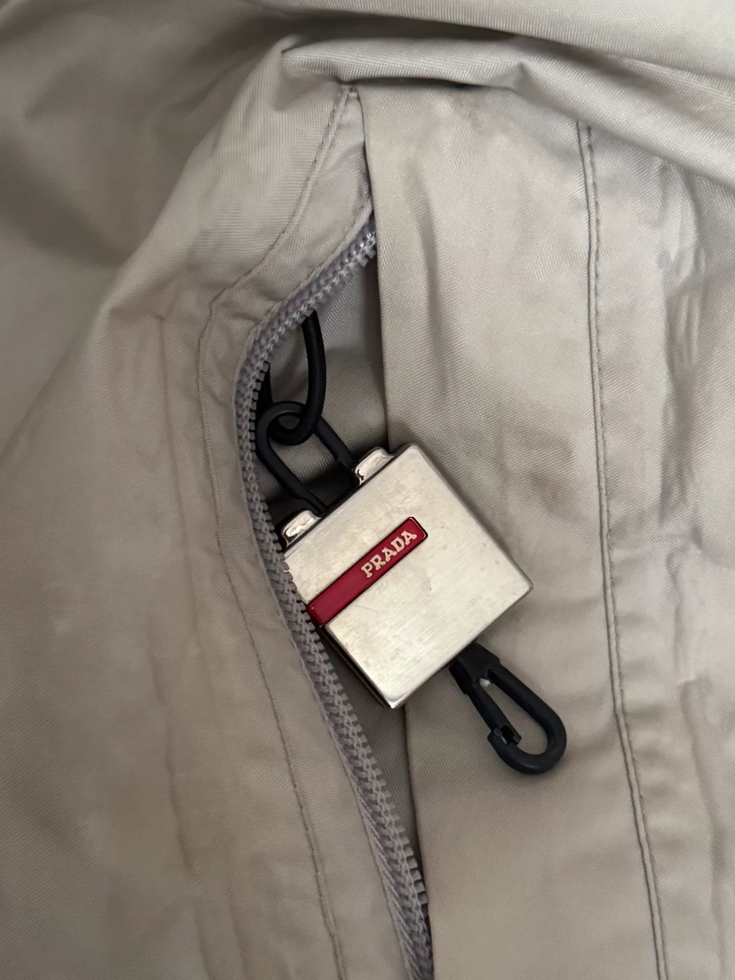 Prada Sport Padded Ski Jacket with Retractable Cable Lock